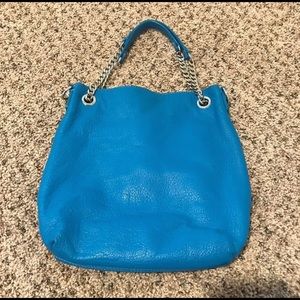 Michael Kors blue handbag